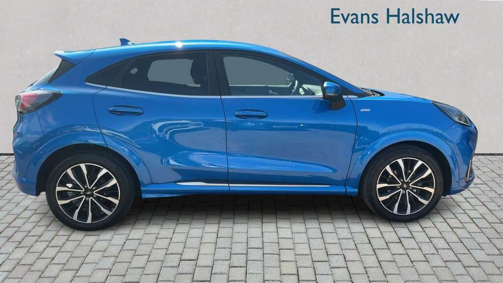 Ford Puma 1.0 Ecoboost Hybr Mhev 155 St-line Vignale Dct FJ22OOE Blue #2