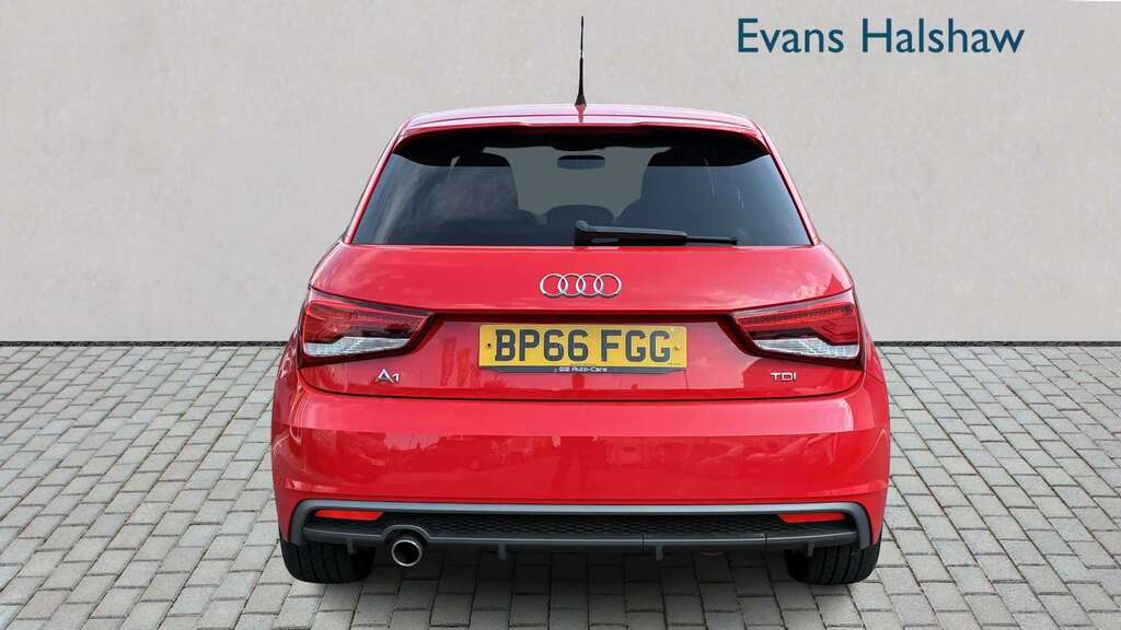 Audi A1 1.6 Tdi S Line 2016 BP66FGG Red #4
