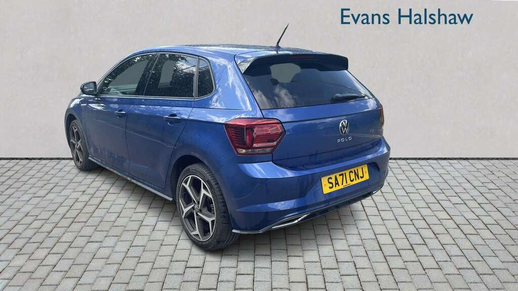 Volkswagen Polo 1.0 Tsi 110 R-line 2021 SA71CNJ Blue #2