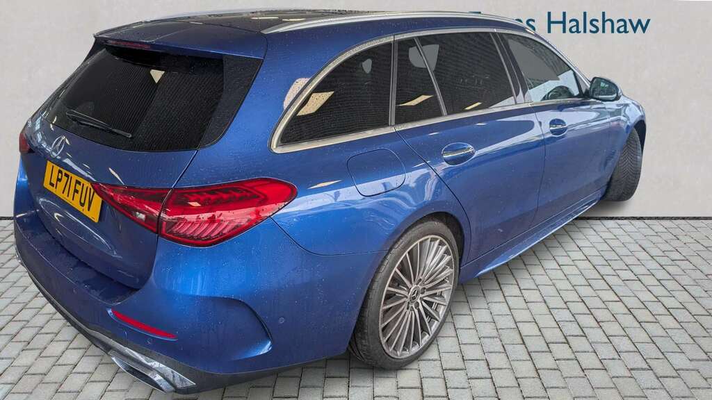 Mercedes-Benz C Class C220d Amg Line Premium 9G-tronic 2022 Blue #2