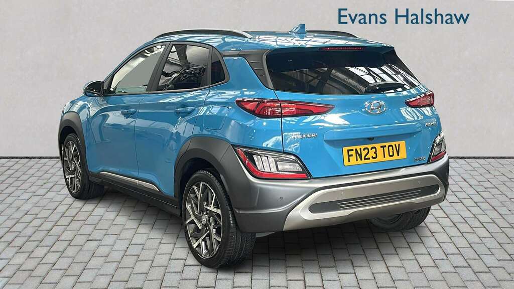 Hyundai Kona 1.6 Gdi Hybrid Ultimate Dct 2023 Blue #2