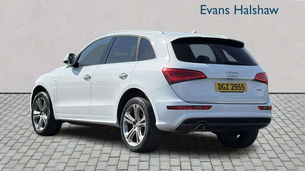 Audi Q5 2.0 Tdi 190 Quattro S Line Plus S Tronic 201 White #2