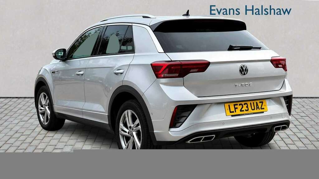 Volkswagen T-Roc 1.5 Tsi R-line Dsg 2023 LF23UAZ Silver #2
