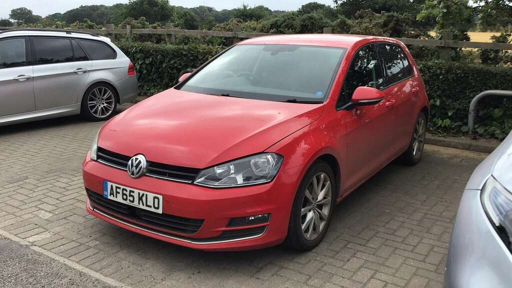 Volkswagen Golf 2.0 Tdi Gt 2015 AF65KLO Red #2