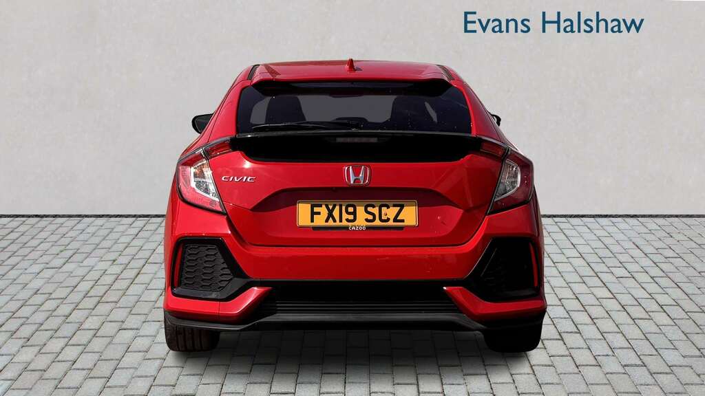 Honda Civic 1.0 Vtec Turbo 126 Sr Cvt 2019 Red #4