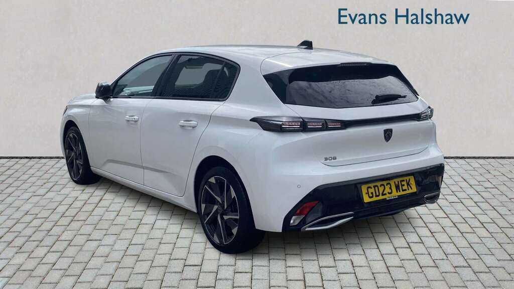 Peugeot 308 1.5 Bluehdi Allure Premium Eat8 2023 White #3