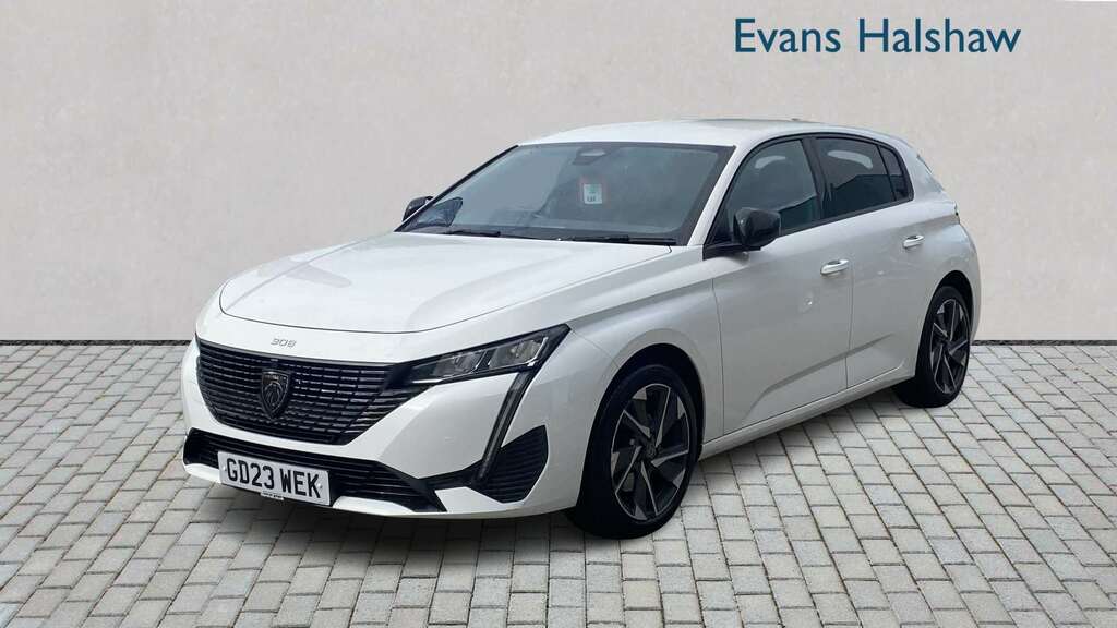 Peugeot 308 1.5 Bluehdi Allure Premium Eat8 2023 White #2