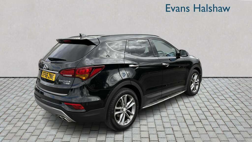 Hyundai Santa Fe 2.2 Crdi Blue Drive Premium Se 7 Seats Black #4