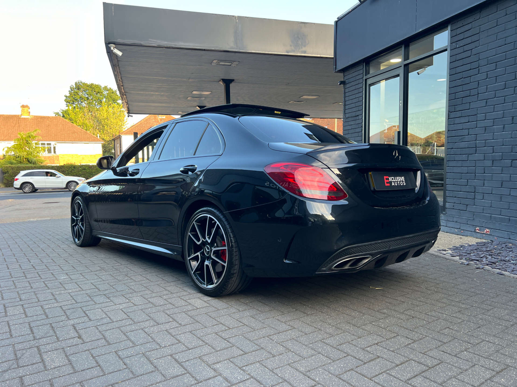 Mercedes-Benz C Class V6 Premium Saloon G-tronic Pan Roof Bo Black #6