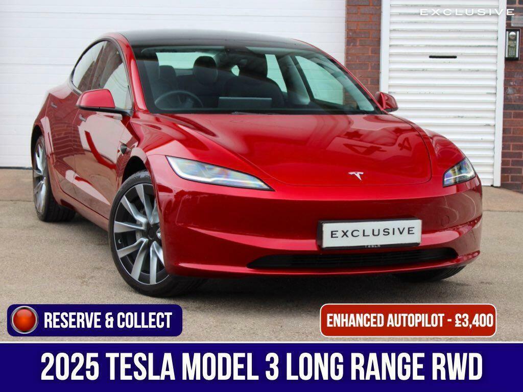 Tesla Model 3 Long Range Rwd Red