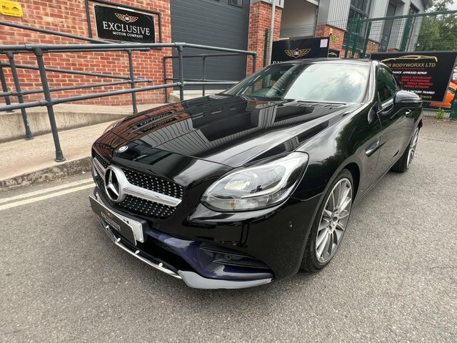 Mercedes-Benz SLC 2017 2.1 Slc250d Amg Line G-tronic Euro 6 Ss Black #3