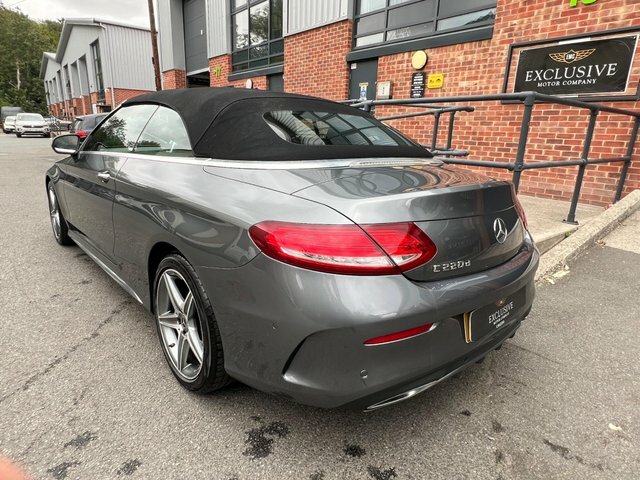 Mercedes-Benz C Class 2018 2.1 C220d Amg Line Cabriolet G-tronic Euro 6 Grey #4