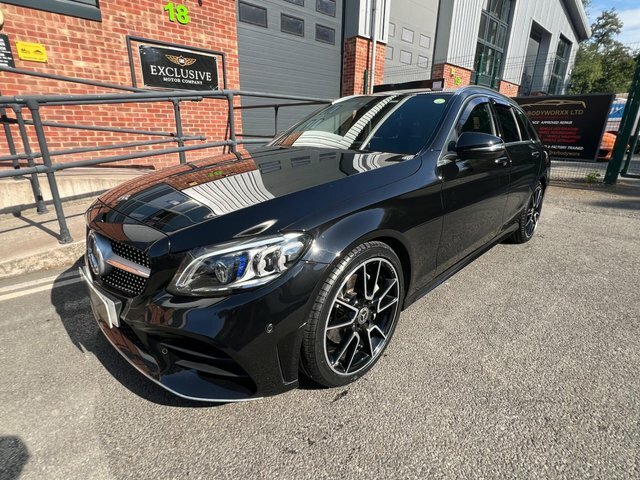 Mercedes-Benz C Class 2019 2.0 C220d Amg Line Premium G-tronic Euro 6 Black #3