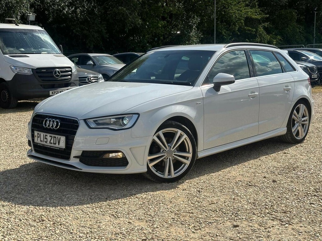 Audi A3 Hatchback 2.0 Tdi S Line Sportback S Tronic Euro 6 PL15ZDV White #2