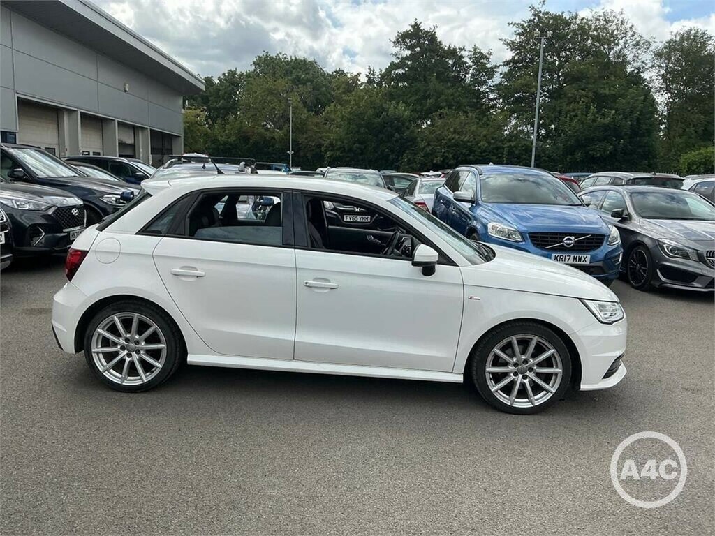Audi A1 Hatchback 1.6 Tdi S Line Sportback Euro 6 Ss White #3