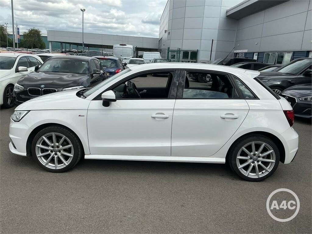 Audi A1 Hatchback 1.6 Tdi S Line Sportback Euro 6 Ss White #4