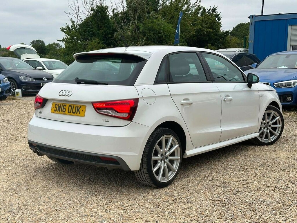 Audi A1 Hatchback 1.6 Tdi S Line Sportback Euro 6 Ss SW16OUK White #3