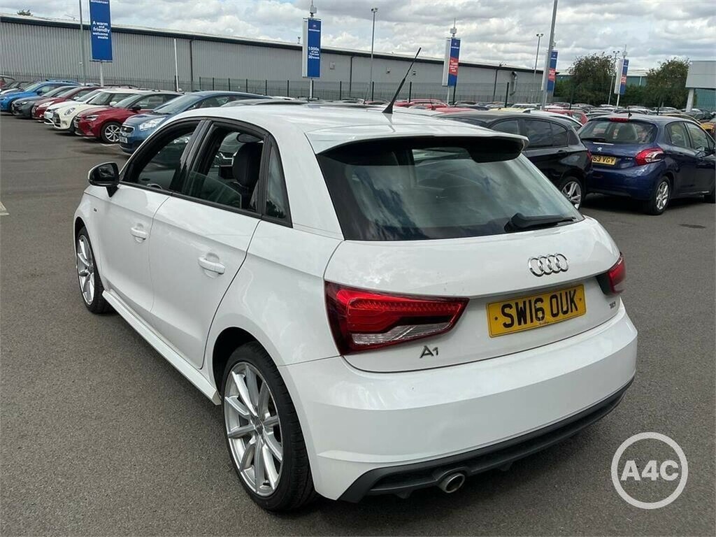 Audi A1 Hatchback 1.6 Tdi S Line Sportback Euro 6 Ss White #5
