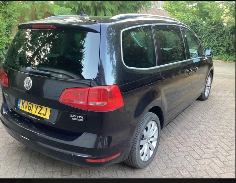 Volkswagen Sharan 2.0 Tdi Bluemotion Tech Sel Dsg Euro 5 Ss Black #3