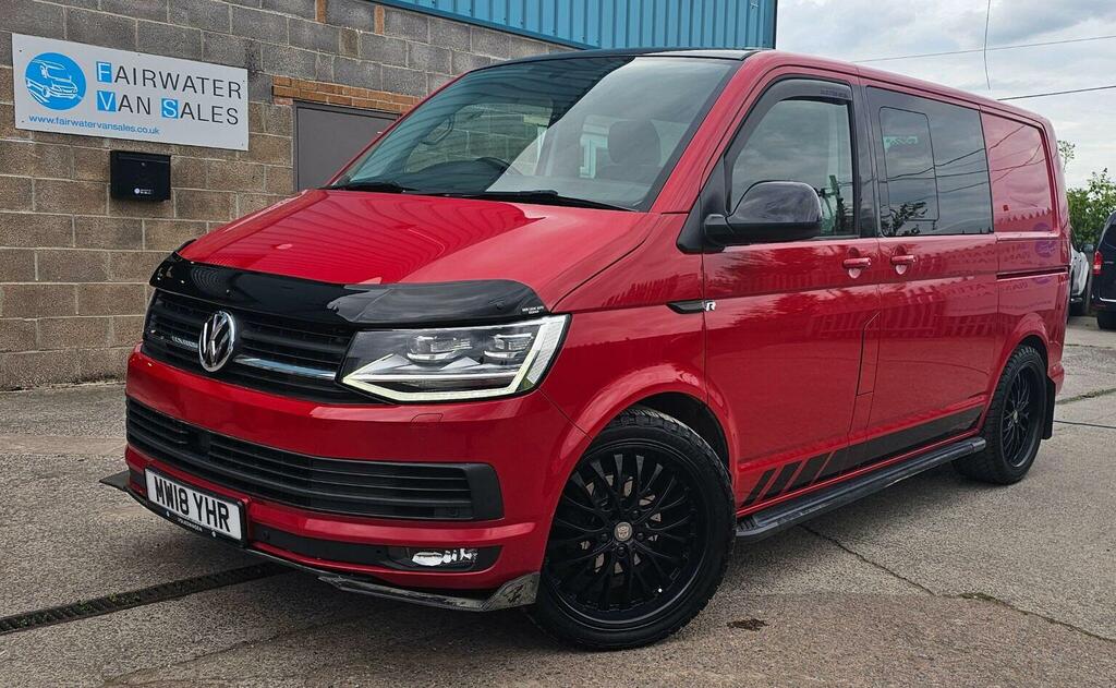 Volkswagen Transporter Combi Van 2.0 Tdi T30 Bluemotion Tech Edition Komb MW18YHR Red #6