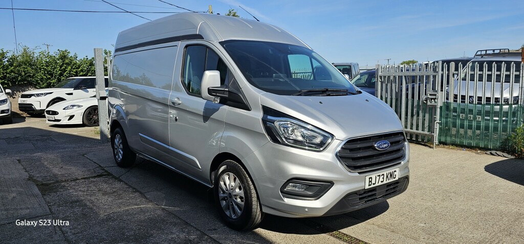 Ford Transit Custom Panel Van 2.0 Transit Custom Limited Van 300 L2 2. BJ73KMG Silver #4