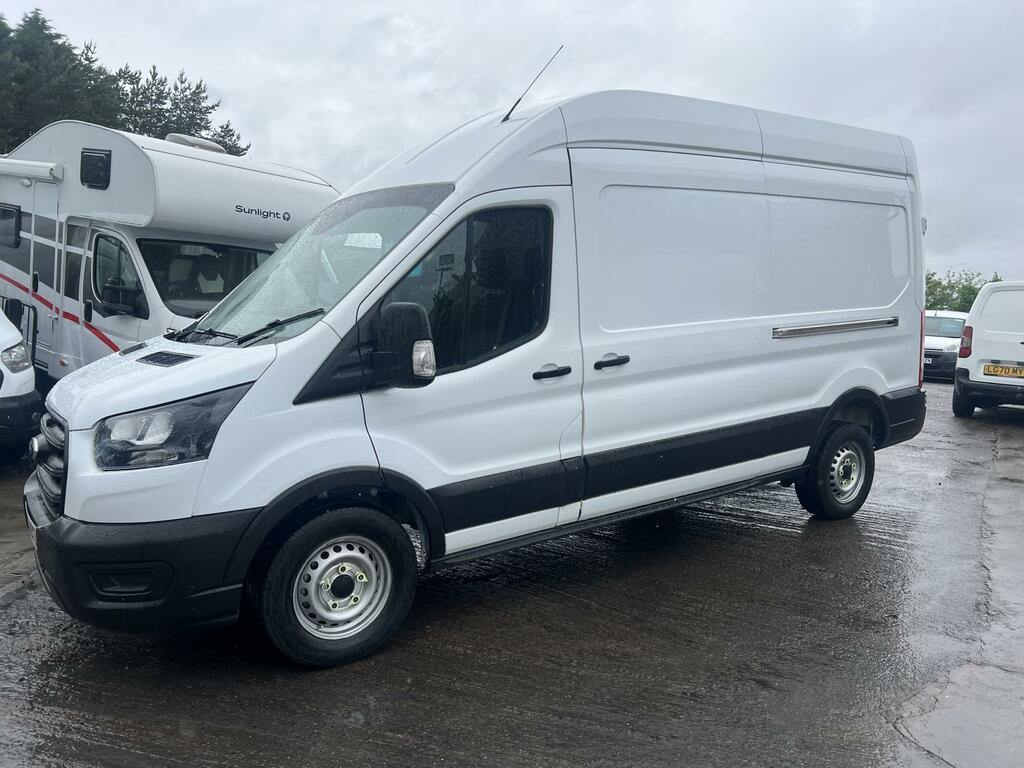 Ford Transit Custom 2.0 350 Ecoblue Mhev Leader Panel Van M MT72NYZ White #2