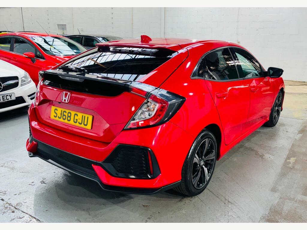 Honda Civic 1.0 Vtec Turbo Sr Euro 6 S S Red #4
