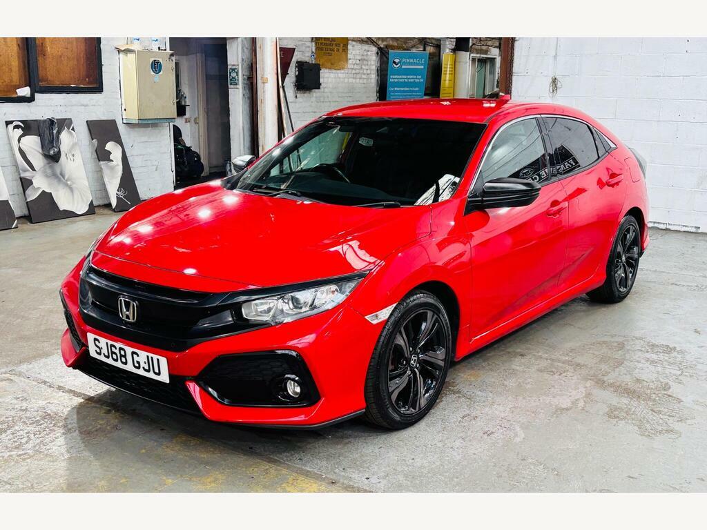 Honda Civic 1.0 Vtec Turbo Sr Euro 6 S S Red #3