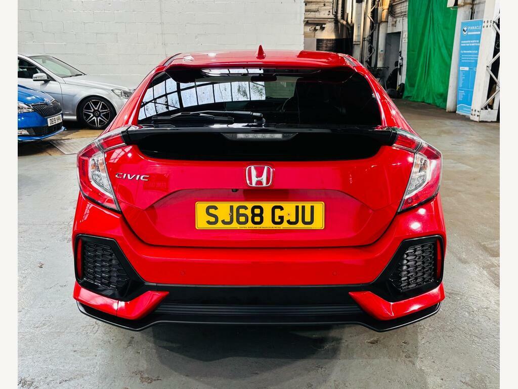 Honda Civic 1.0 Vtec Turbo Sr Euro 6 S S Red #5