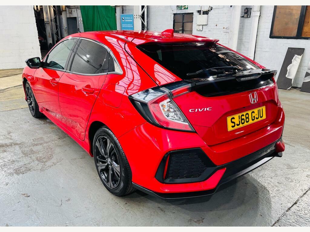Honda Civic 1.0 Vtec Turbo Sr Euro 6 S S Red #6