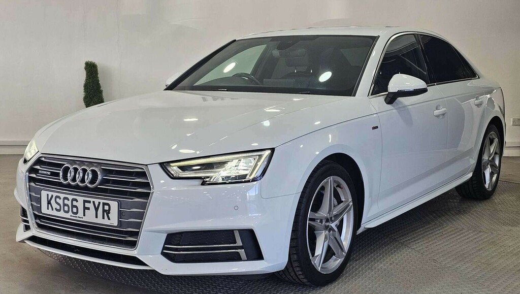 Audi A4 Saloon 2.0 Tdi S Line S Tronic Quattro Euro 6 Ss White