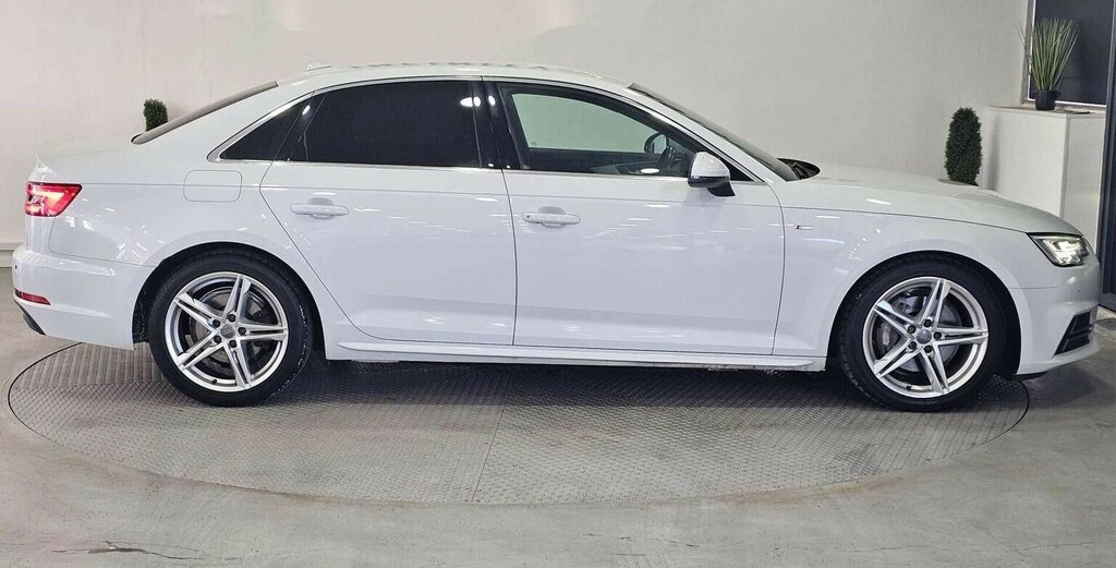 Audi A4 Saloon 2.0 Tdi S Line S Tronic Quattro Euro 6 Ss KS66FYR White #4