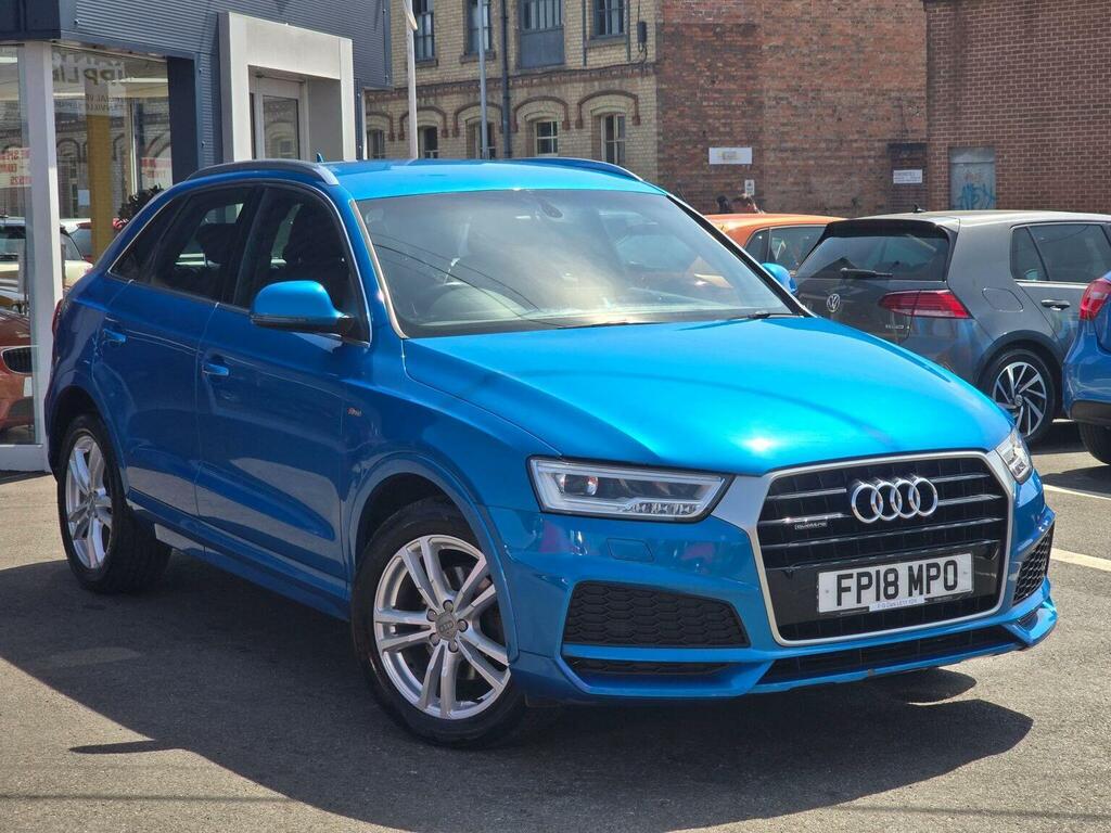 Audi Q3 Suv 2.0 Tdi S Line Edition S Tronic Quattro Euro 6 FP18MPO Blue #4