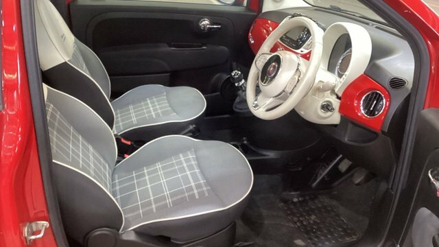 Fiat 500 2019 1.2 Lounge Hatchback Euro 6 Red #3