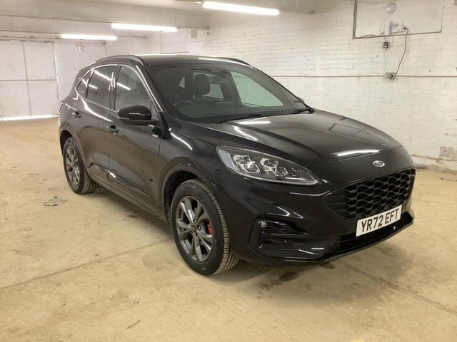 Ford Kuga 2022 2.5 Ecoboost Duratec 14.4Kwh St-line Suv YR72EFT Black #2