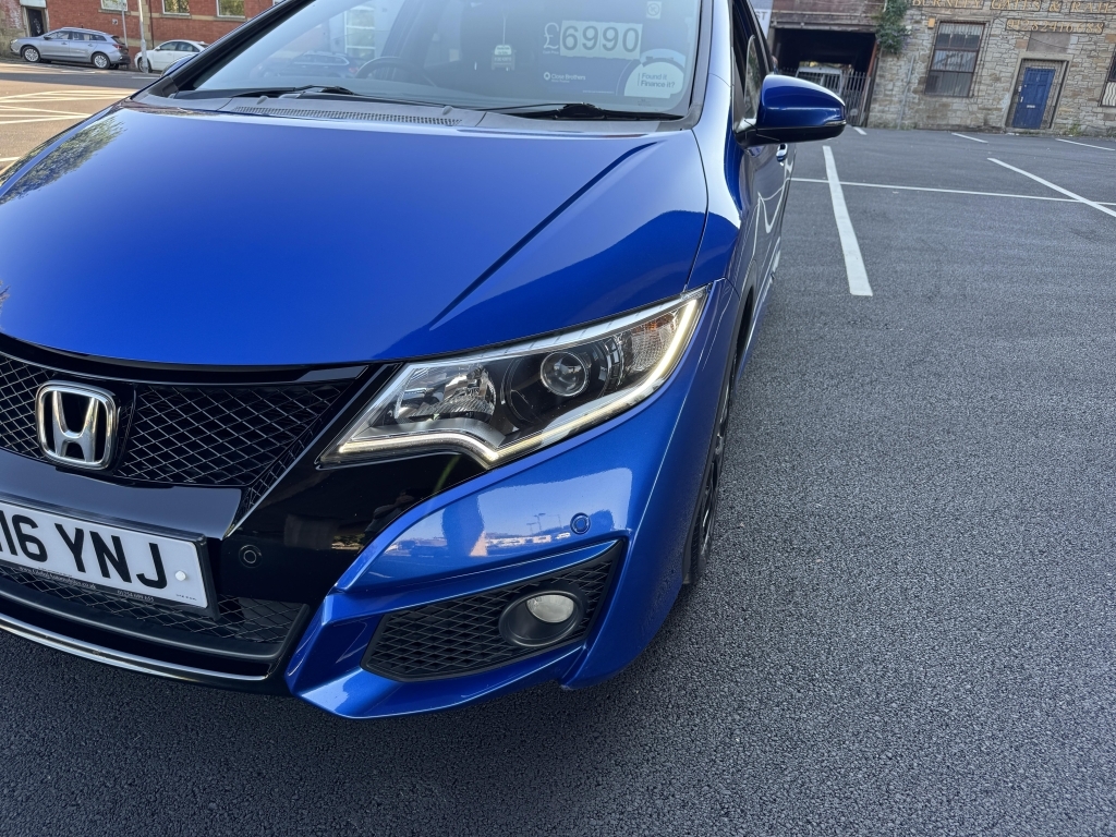 Honda Civic 1.6 I-dtec Sport Blue #4