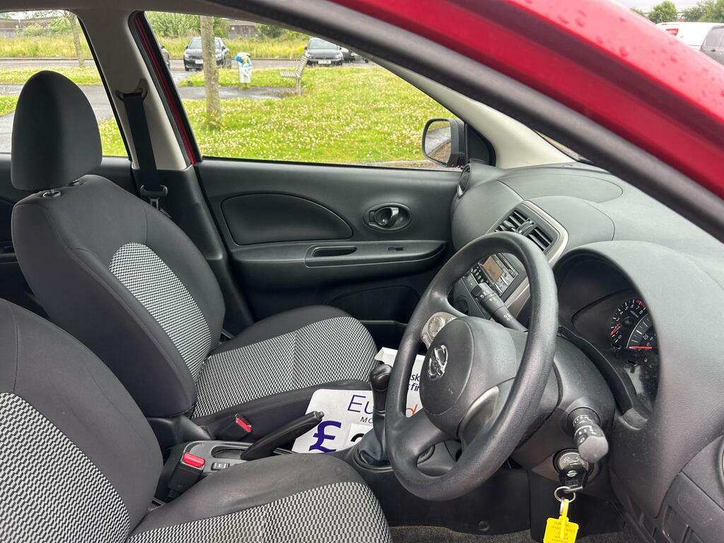Nissan Micra 1.2 Acenta Cvt Euro 5 2014 Red #10