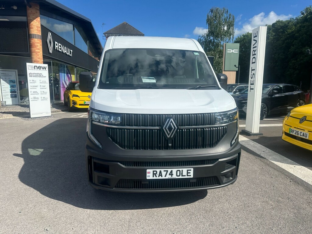 Renault Master Mm35 Blue Dci 150 Advance Medium Roof Van RA74OLE White #2