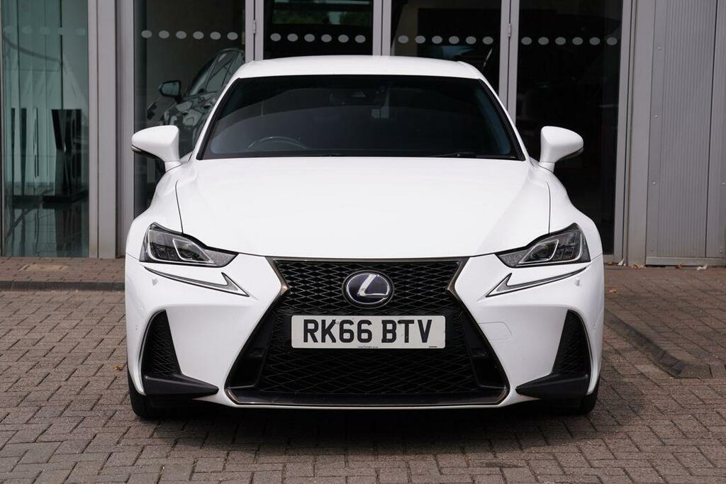 Lexus IS 300H F Sport Premium Nav Leather White #4