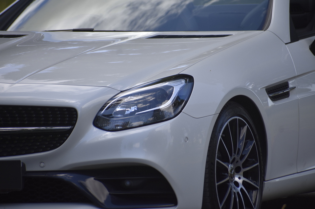 Mercedes-Benz SLC Convertible White #6