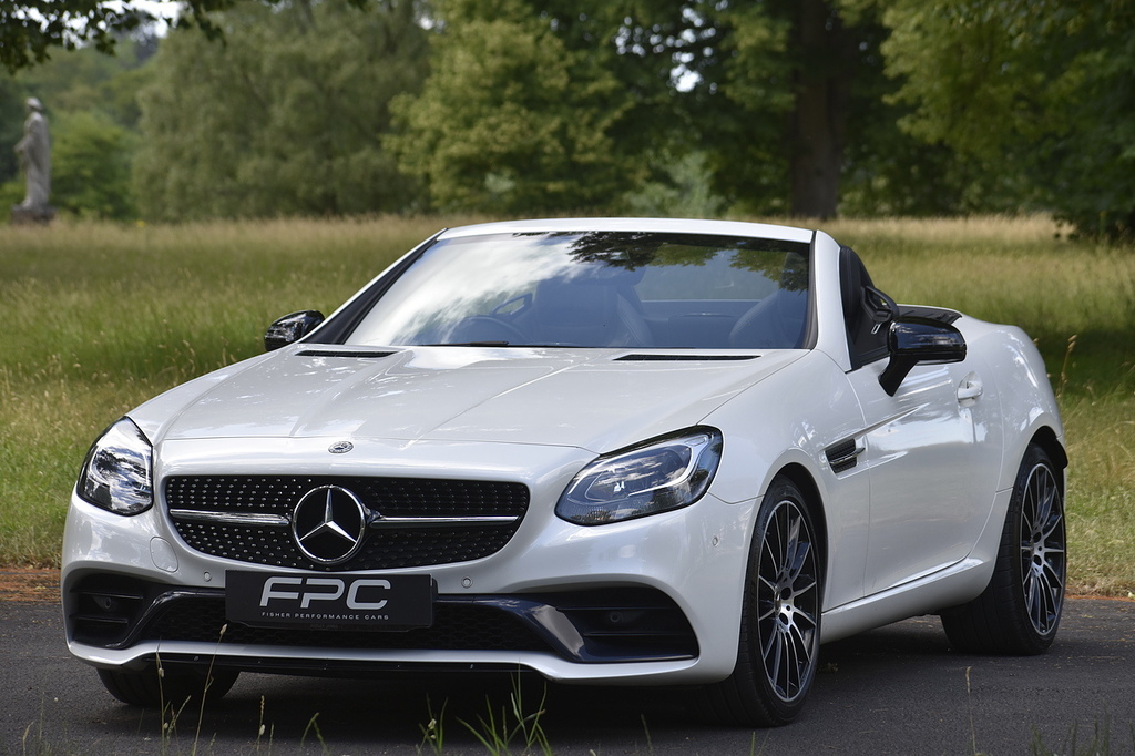 Mercedes-Benz SLC Convertible White #5