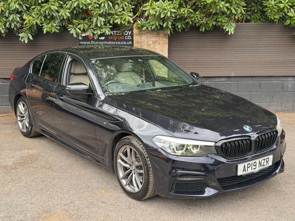 BMW 5 Series 2.0 520D M Sport Euro 6 Ss AP19NZR Black #2