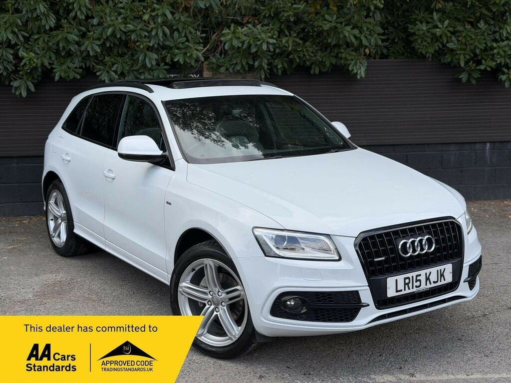 Audi Q5 2.0 Tfsi S Line Plus Tiptronic Quattro Euro 6 Ss LR15KJK White