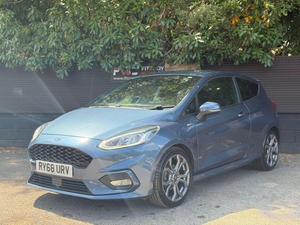 Ford Fiesta 1.0T Ecoboost St-line Euro 6 Ss RY68URV Blue #4