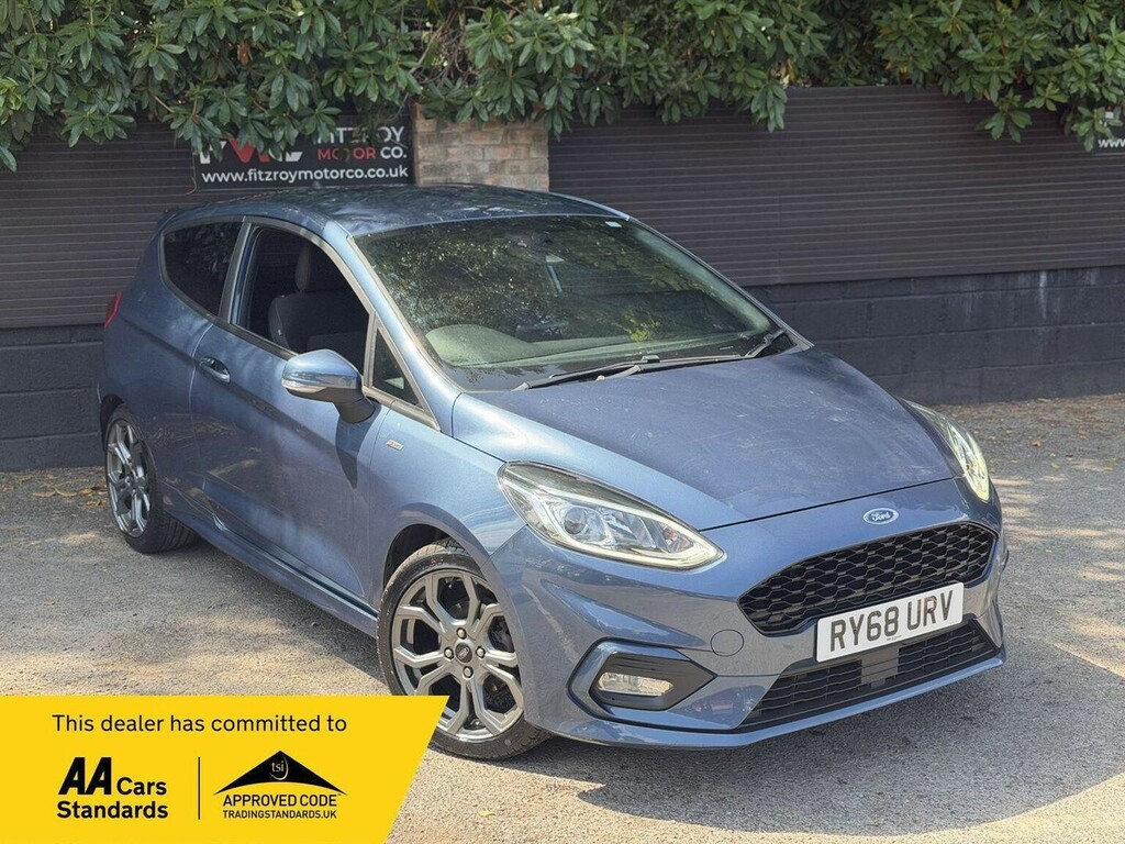 Ford Fiesta 1.0T Ecoboost St-line Euro 6 Ss RY68URV Blue