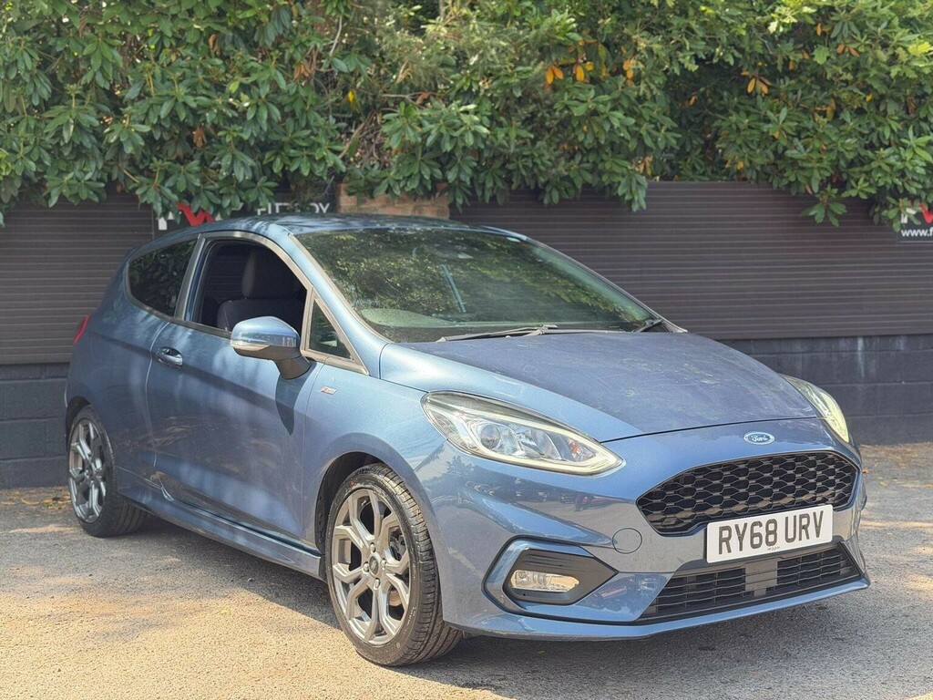 Ford Fiesta 1.0T Ecoboost St-line Euro 6 Ss RY68URV Blue #2