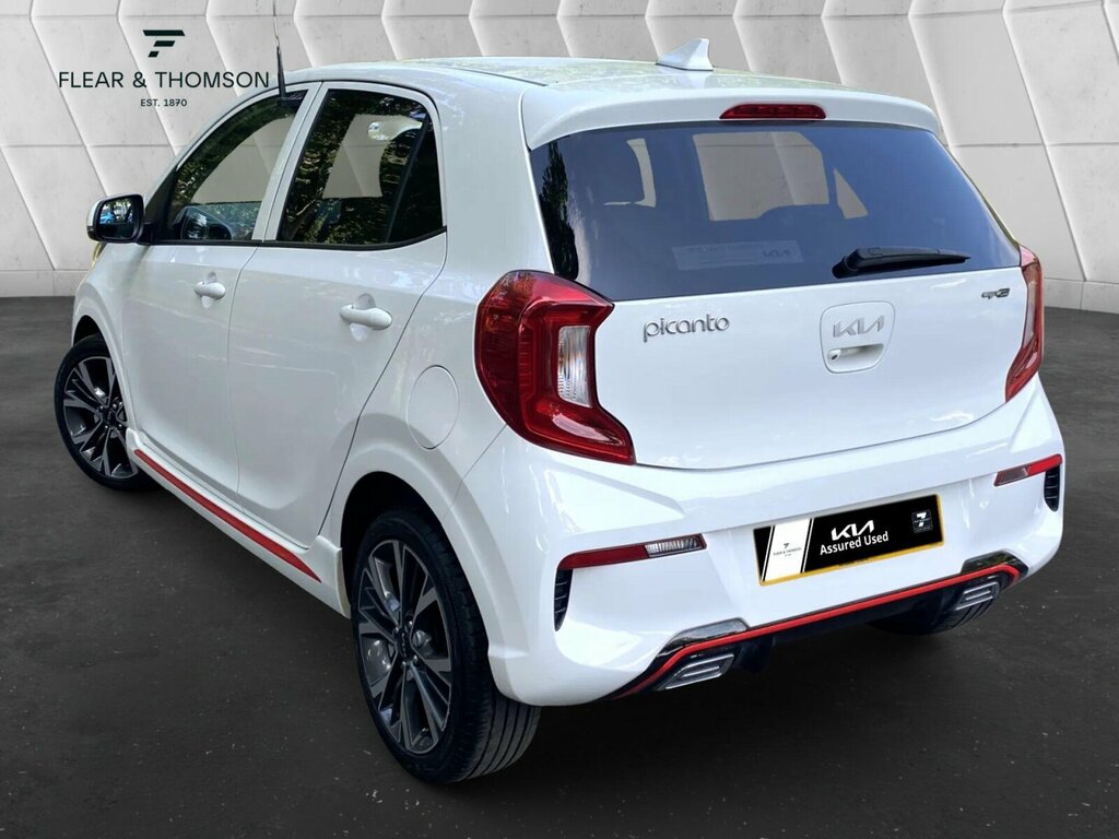 Kia Picanto 1.0 Dpi Gt-line Euro 6 Ss SA23RHK White #3