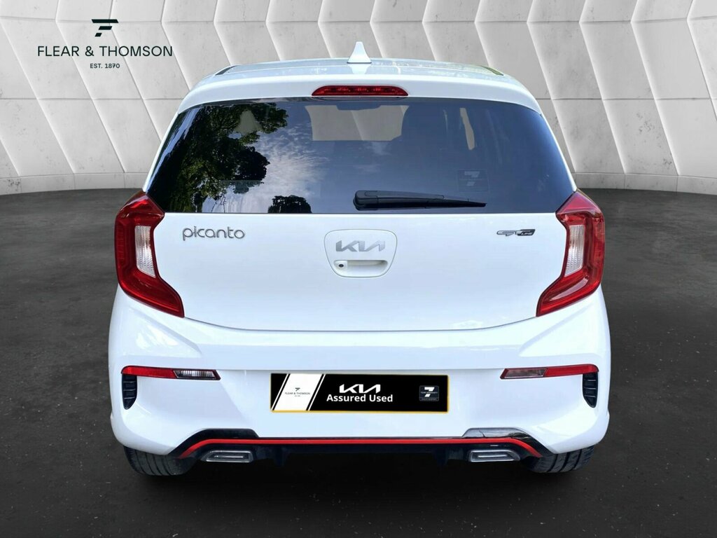 Kia Picanto 1.0 Dpi Gt-line Euro 6 Ss SA23RHK White #4