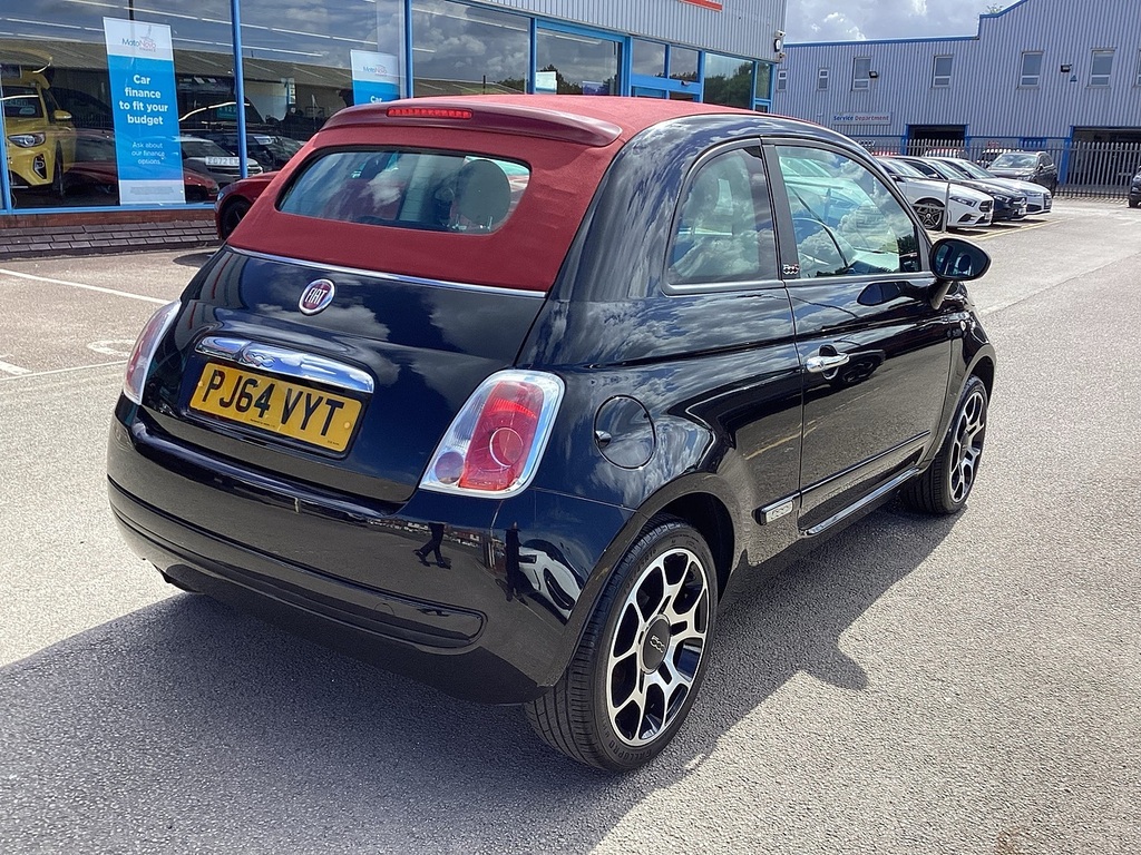 Fiat 500C Pop Black #4