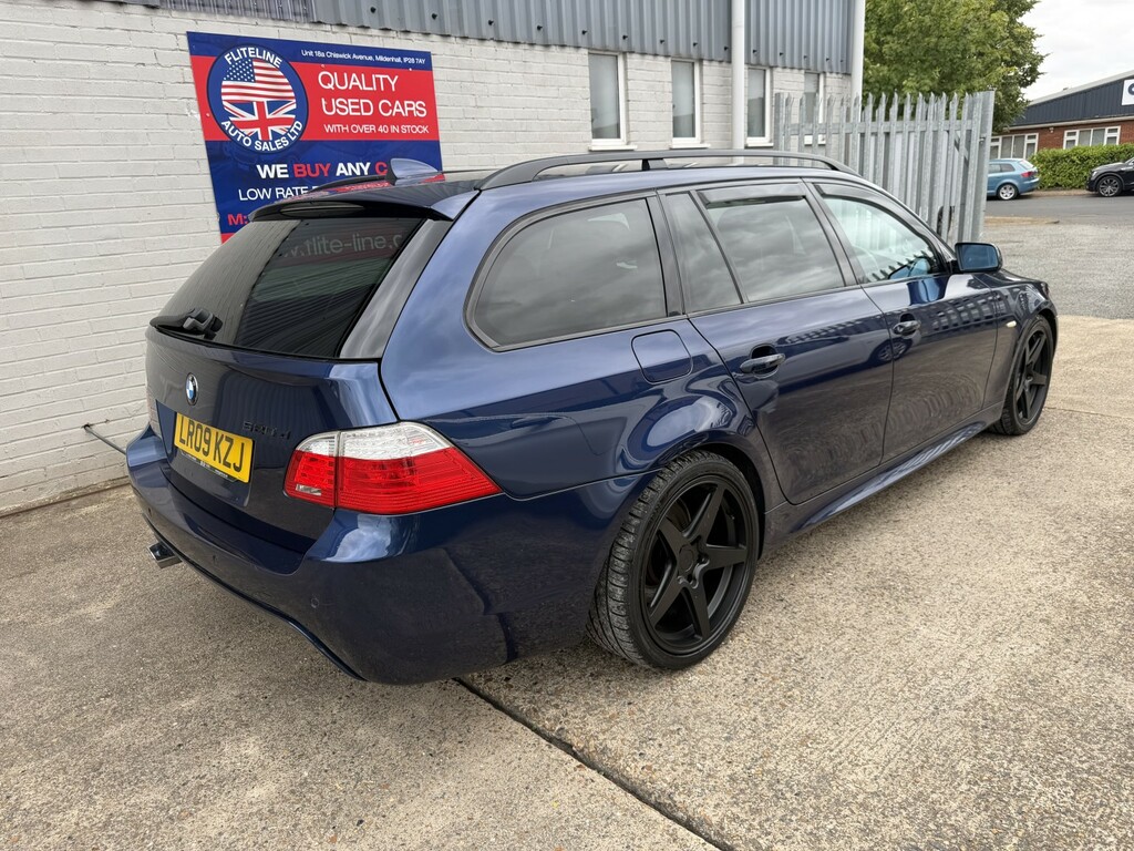 BMW 5 Series 2.0 520D M Sport Touring 2009 Blue #2